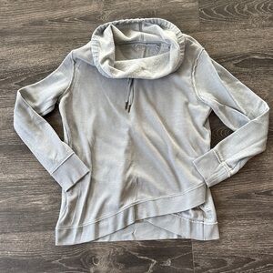 Calvin Klein Soft Gray/blue Cowl Neck Top